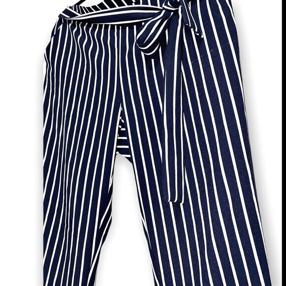 Mosaic & Co (XL) Navy & White Striped Pants - Picture 3 of 7